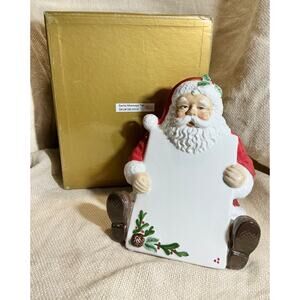 PLACETILE DESIGNS Kristin Kristen Bowen SANTA CLAUS large erasable place card